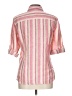 Foxcroft Stripes Pink 3/4 Sleeve Button-Down Shirt Size 10 - photo 2
