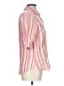 Foxcroft Stripes Pink 3/4 Sleeve Button-Down Shirt Size 10 - photo 4