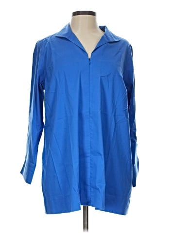 Foxcroft 3/4 Sleeve Button-Down Shirt (view 1)