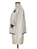 Calligraphie Stars Silver Pullover Sweater Size M - photo 5