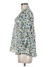 Collective Concepts Animal Print Blue 3/4 Sleeve Blouse Size M - photo 5