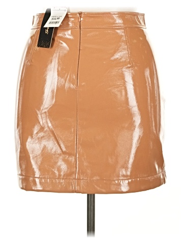 Shinestar Faux Leather Skirt (view 2)