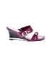 Diego Di Lucca 100% Leather Purple Wedges Size 9 1/2 (wide) - photo 1