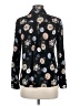 MNG Floral Black Long Sleeve Blouse Size 6 - photo 2