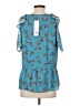 Parker 100% Polyester Blue Sleeveless Blouse Size S - photo 2