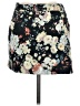 MNG Floral Black Casual Skirt Size 6 - photo 2