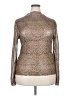 Oddi Animal Print Brown Long Sleeve Blouse Size XXL - photo 1