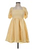 Mable 100% Polyester Yellow Casual Dress Size S - photo 1