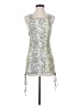 Forever 21 Paisley Silver Cocktail Dress Size S - photo 1