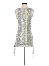 Forever 21 Paisley Silver Cocktail Dress Size S - photo 2