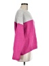 Vince Camuto Color Block Pink Pullover Sweater Size M - photo 4