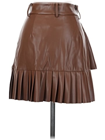 Zara Faux Leather Skirt (view 2)