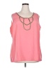 IMAN 100% Polyester Pink Sleeveless Blouse Size 2X - photo 1