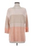 Lafayette 148 New York Color Block Multi Color Orange Pullover Sweater Size S - photo 1