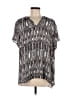 Sejour 100% Polyester Silver Short Sleeve Blouse Size 14 - photo 1