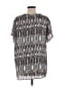 Sejour 100% Polyester Silver Short Sleeve Blouse Size 14 - photo 2
