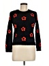 Melrose and Market 100% Polyester Polka Dots Black Pullover Sweater Size 8 - photo 1