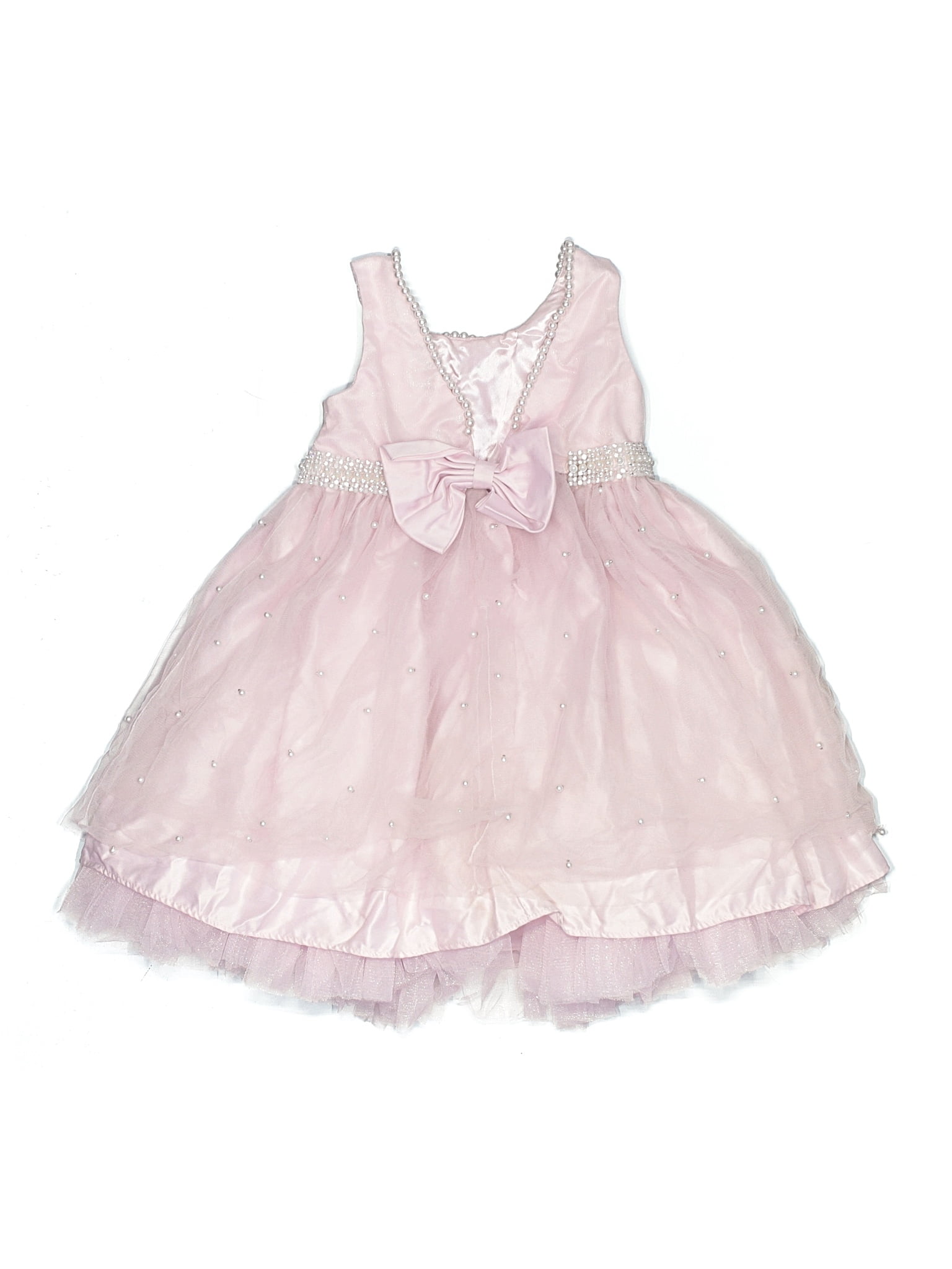 couture princess baby dresses Couture Princess Dress Baby 6M Pink Gold Floral Fit Flare Embroidered Tulle
