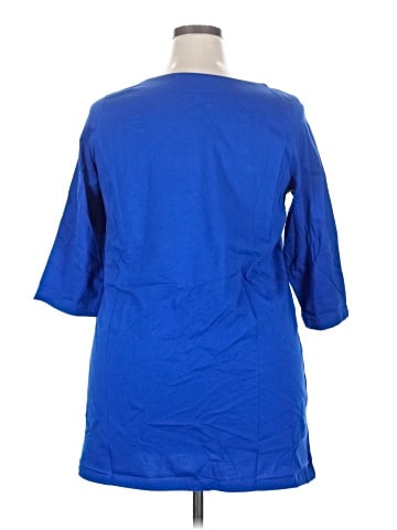 Roaman's 3/4 Sleeve T-Shirt (view 2)