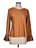 J.Crew 100% Polyester Brown Long Sleeve Blouse Size L - photo 1