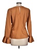J.Crew 100% Polyester Brown Long Sleeve Blouse Size L - photo 2