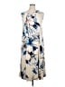 Calvin Klein Print Blue Casual Dress Size 14 - photo 1