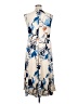 Calvin Klein Print Blue Casual Dress Size 14 - photo 2