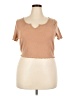 Shein Curve Tan Short Sleeve Top Size 18 Plus (3) - photo 1