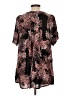 Roaman's 100% Rayon Black Short Sleeve Blouse Size 12W - photo 2
