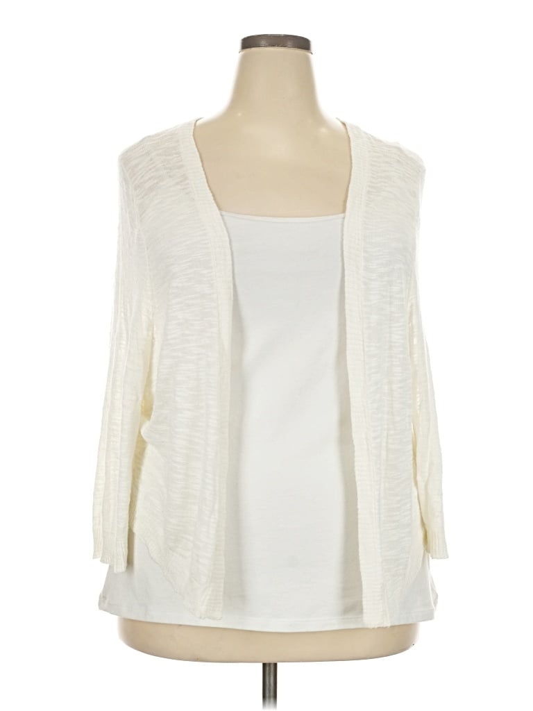 Pre-owned Torrid Cardigan Sweater In Ivory