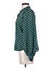 Levi's 100% Polyester Polka Dots Green Long Sleeve Blouse Size XS - photo 5