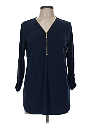 JM Collection Long Sleeve Blouse (view 1)