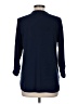 JM Collection Blue Long Sleeve Blouse Size M - photo 2