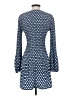 Maje 100% Polyester Argyle Blue Casual Dress Size EU (FR) 36 / US 4 - photo 2