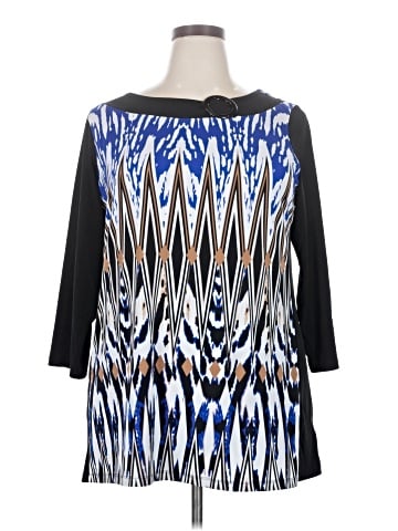 JM Collection 3/4 Sleeve Blouse (view 1)