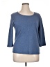 Karen Scott 100% Cotton Blue Pullover Sweater Size XL - photo 1