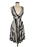 Minimi 100% Polyester Chevron-herringbone Gray Cocktail Dress Size M - photo 1