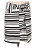 CAbi Stripes Gray Casual Skirt Size M - photo 1