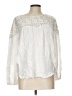 Old Navy 100% Viscose White Long Sleeve Blouse Size L - photo 1