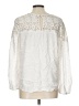 Old Navy 100% Viscose White Long Sleeve Blouse Size L - photo 2