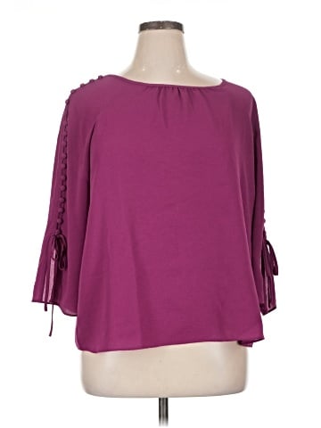 Christopher & Banks 3/4 Sleeve T-Shirt (view 1)