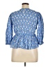 Primark Blue 3/4 Sleeve Blouse Size 16 - photo 2