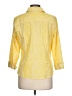 Foxcroft Checkered-gingham Yellow 3/4 Sleeve Button-Down Shirt Size 12 - photo 2