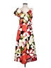 Halston Tropical Orange Casual Dress Size 4 - photo 1