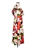 Halston Tropical Orange Casual Dress Size 4 - photo 4