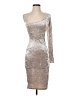 Black Bead 100% Polyester Metallic Silver Cocktail Dress Size S - photo 1