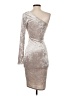 Black Bead 100% Polyester Metallic Silver Cocktail Dress Size S - photo 2