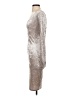 Black Bead 100% Polyester Metallic Silver Cocktail Dress Size S - photo 5