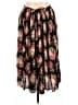 Basic Editions 100% Rayon Floral Black Casual Skirt Size M - photo 1