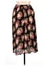 Basic Editions 100% Rayon Floral Black Casual Skirt Size M - photo 2
